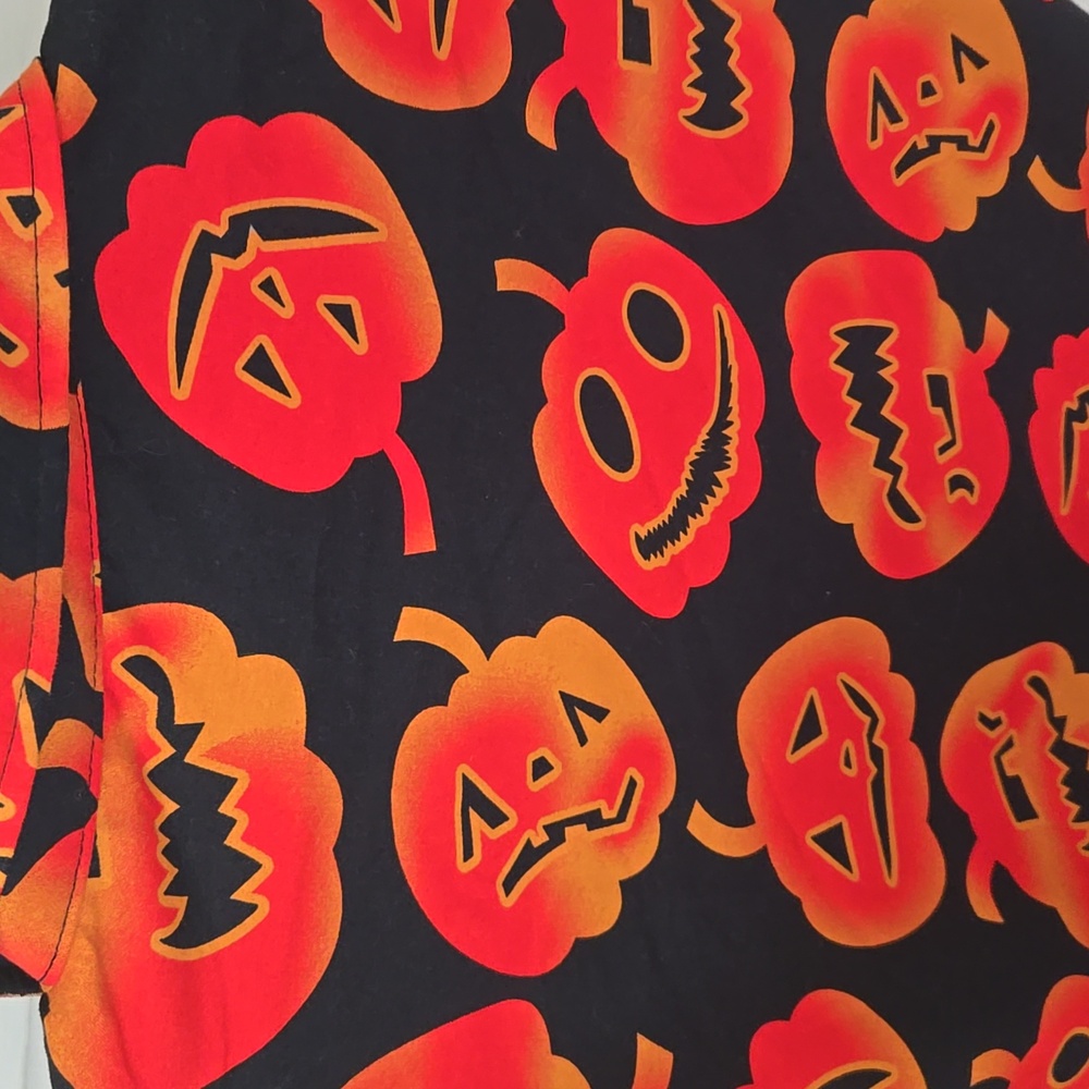 SSLR Halloween Pumpkin Print Men's Shirt - Picture 8 of 9